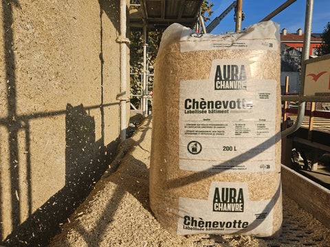 Chènevotte Labellisée Bâtiment - AURA CHANVRE